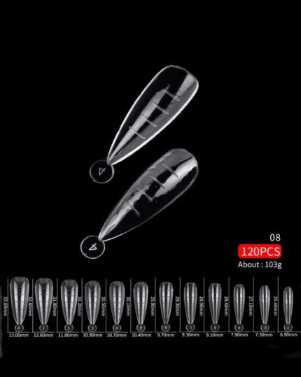120pcs Dual System Nail Forms 08