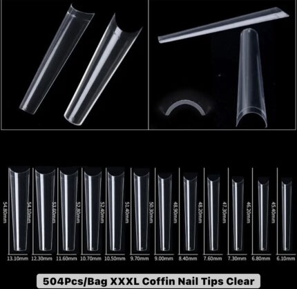 Clear Nail Tips XXL